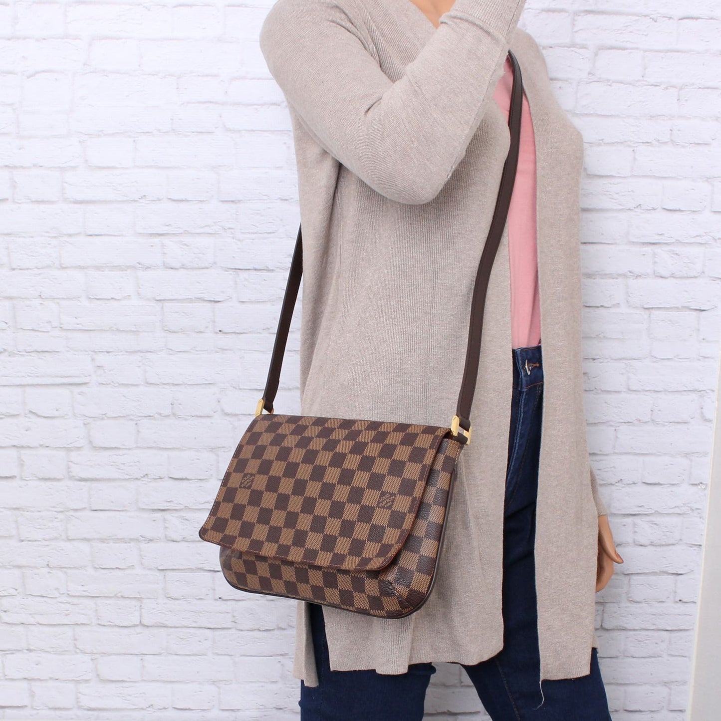 Louis Vuitton Musette Tango Crossbody Damier Ebene