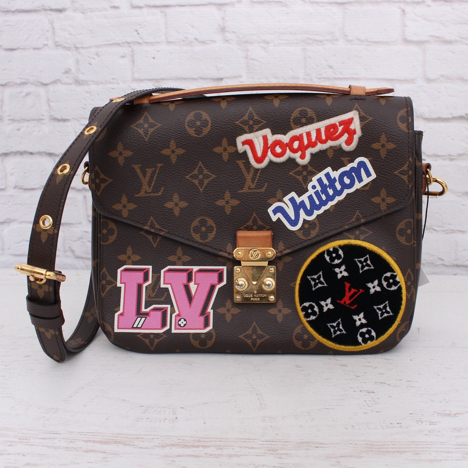 Louis Vuitton Pochette Metis My World Tour Monogram Crossbody Handbag A4606