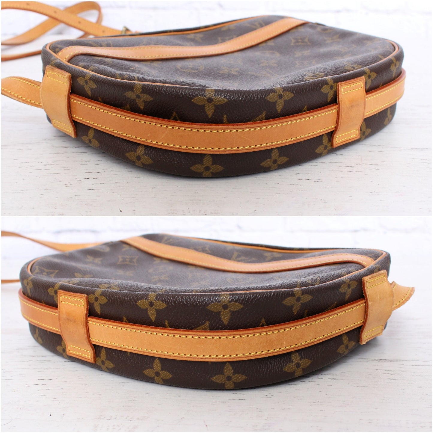 Louis Vuitton Jeune Fille MM Crossbody Purse Messenger Monogram Leather A5016