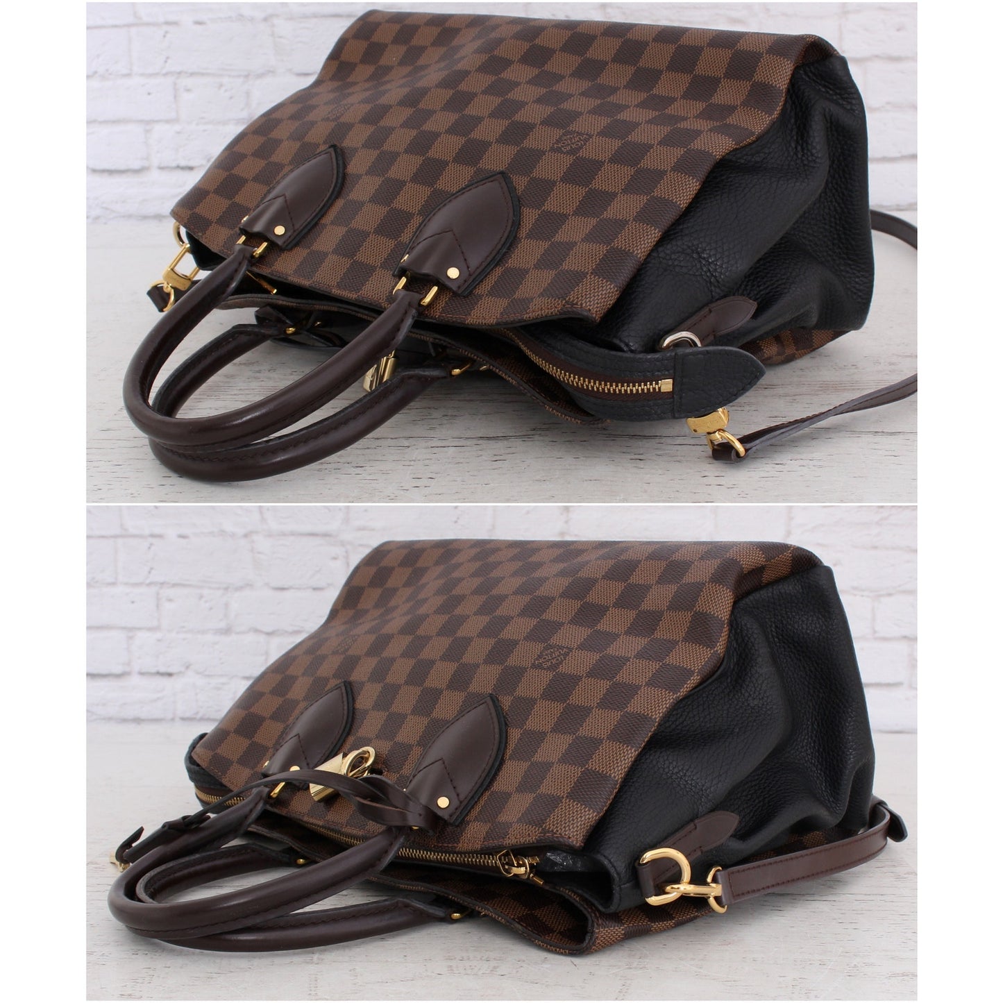 Louis Vuitton Normandy Noir Damier Ebene Satchel/Crossbody