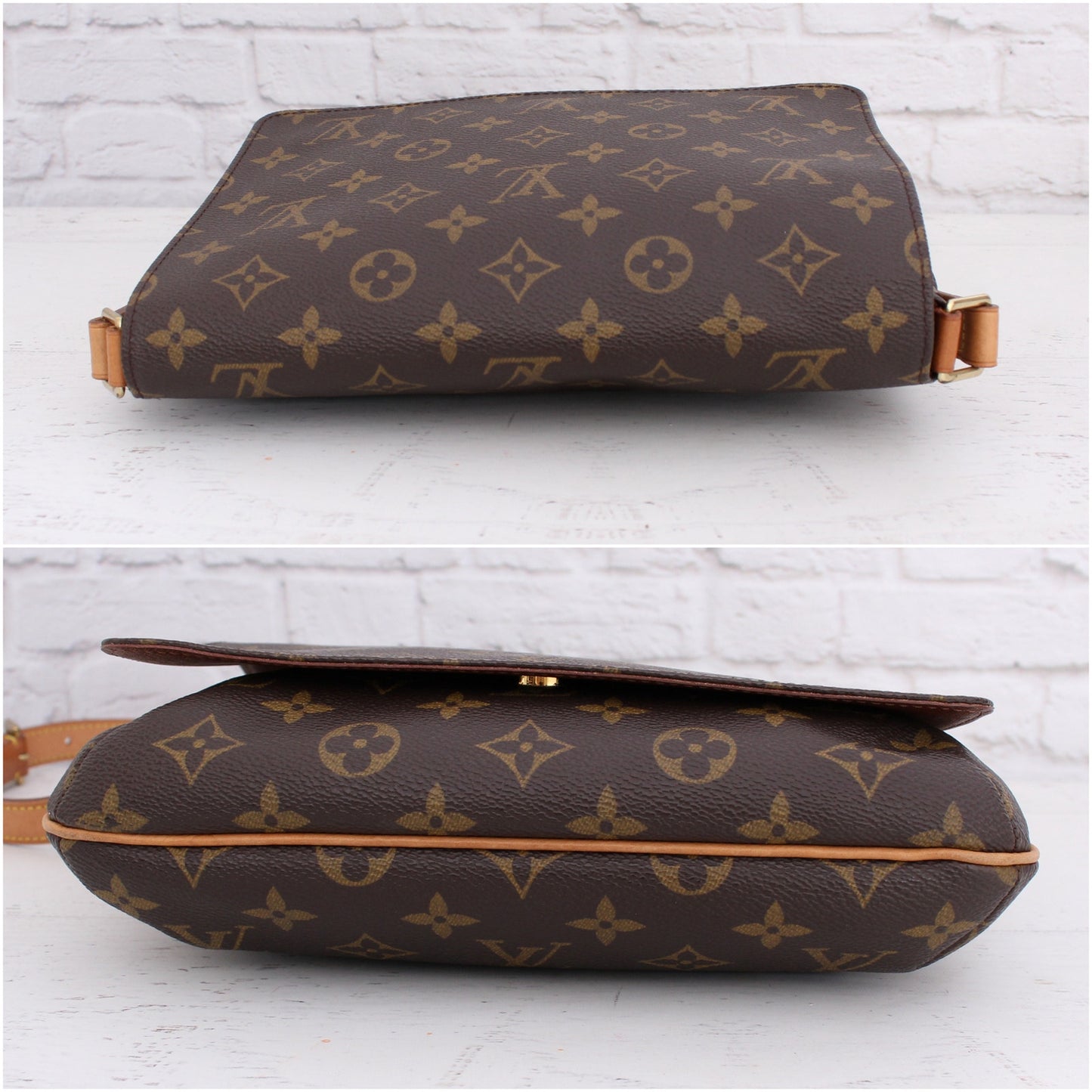 Louis Vuitton Musette Tango Short PM Monogram Shoulder Purse Messenger A3403