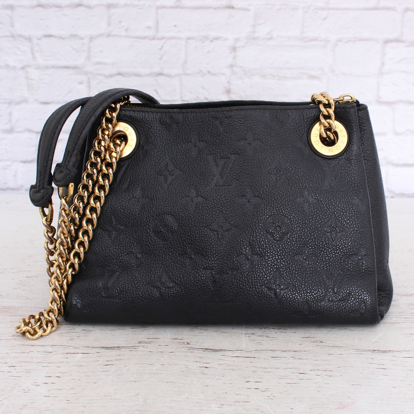 Louis Vuitton Surenne BB Black Empreinte Shoulder LV Black Zip Tote LV