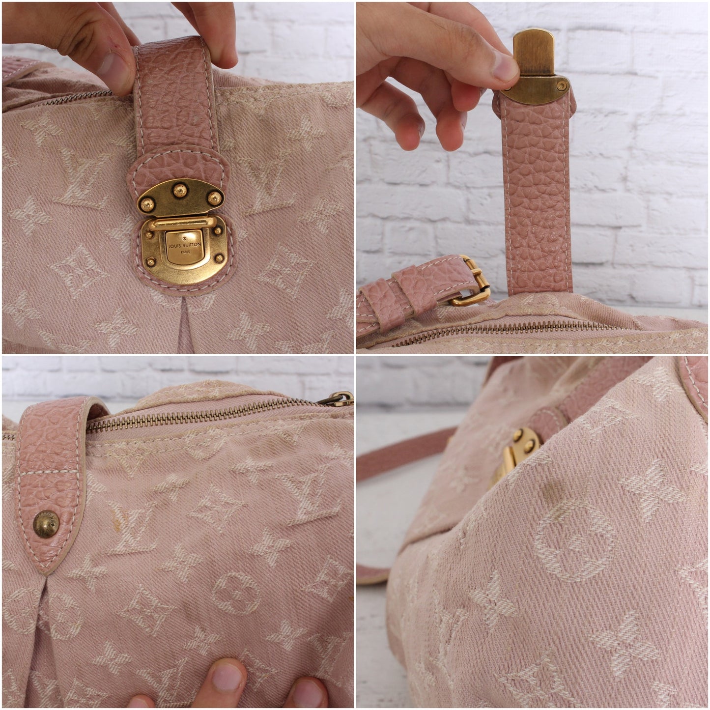 Louis Vuitton Slightly Pink Denim Crossbody