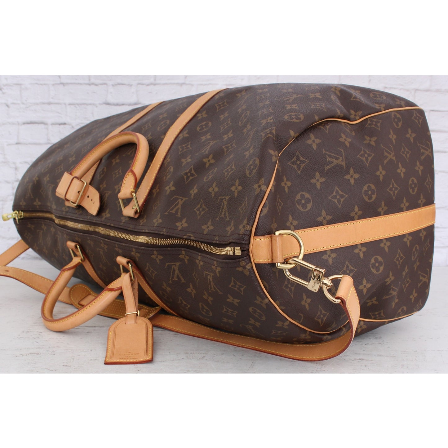 Louis Vuitton Keepall 60 Bandouliere Monogram Duffle Luggage Bag