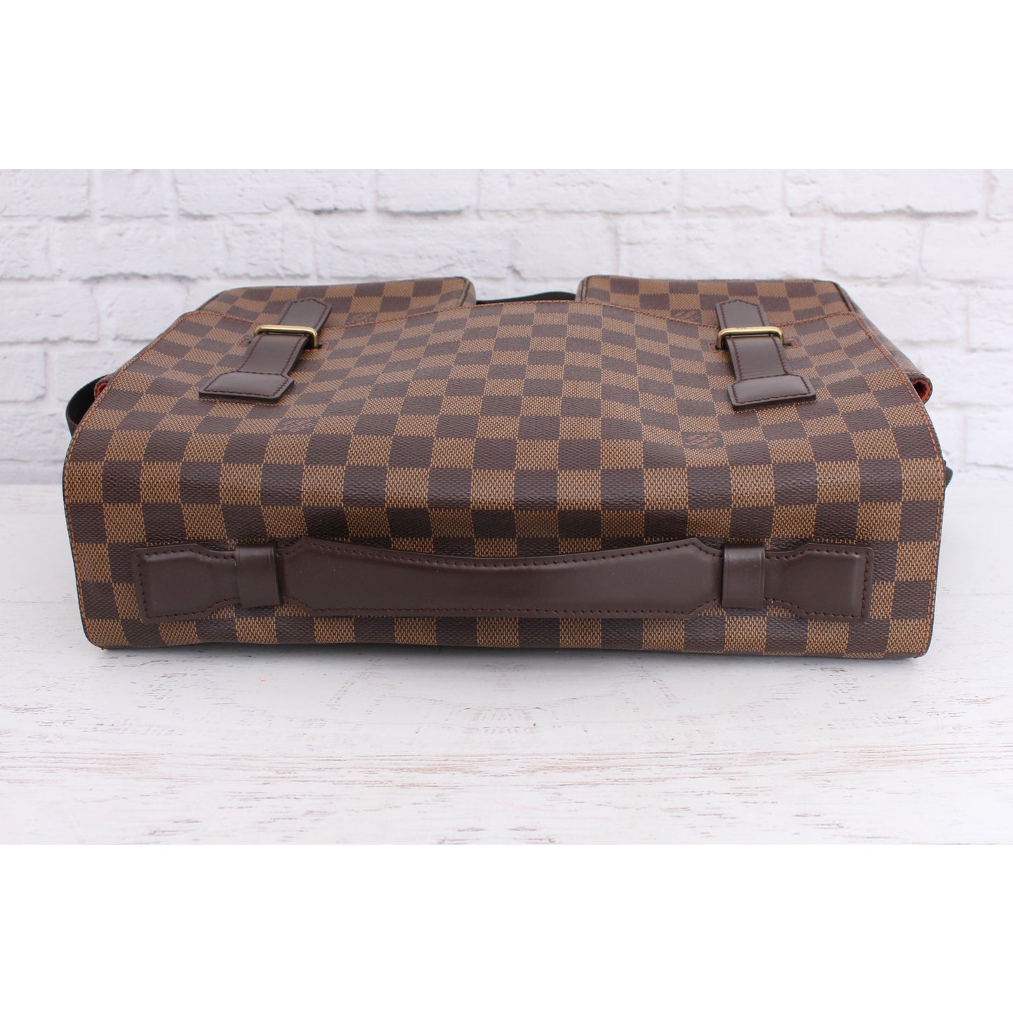 Louis Vuitton Broadway Damier Ebene Crossbody Brown Shoulder Messenger A3279