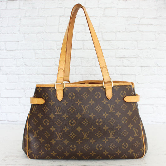 Louis Vuitton Batignolles Horizontal Monogram Shoulder LV Tote Leather