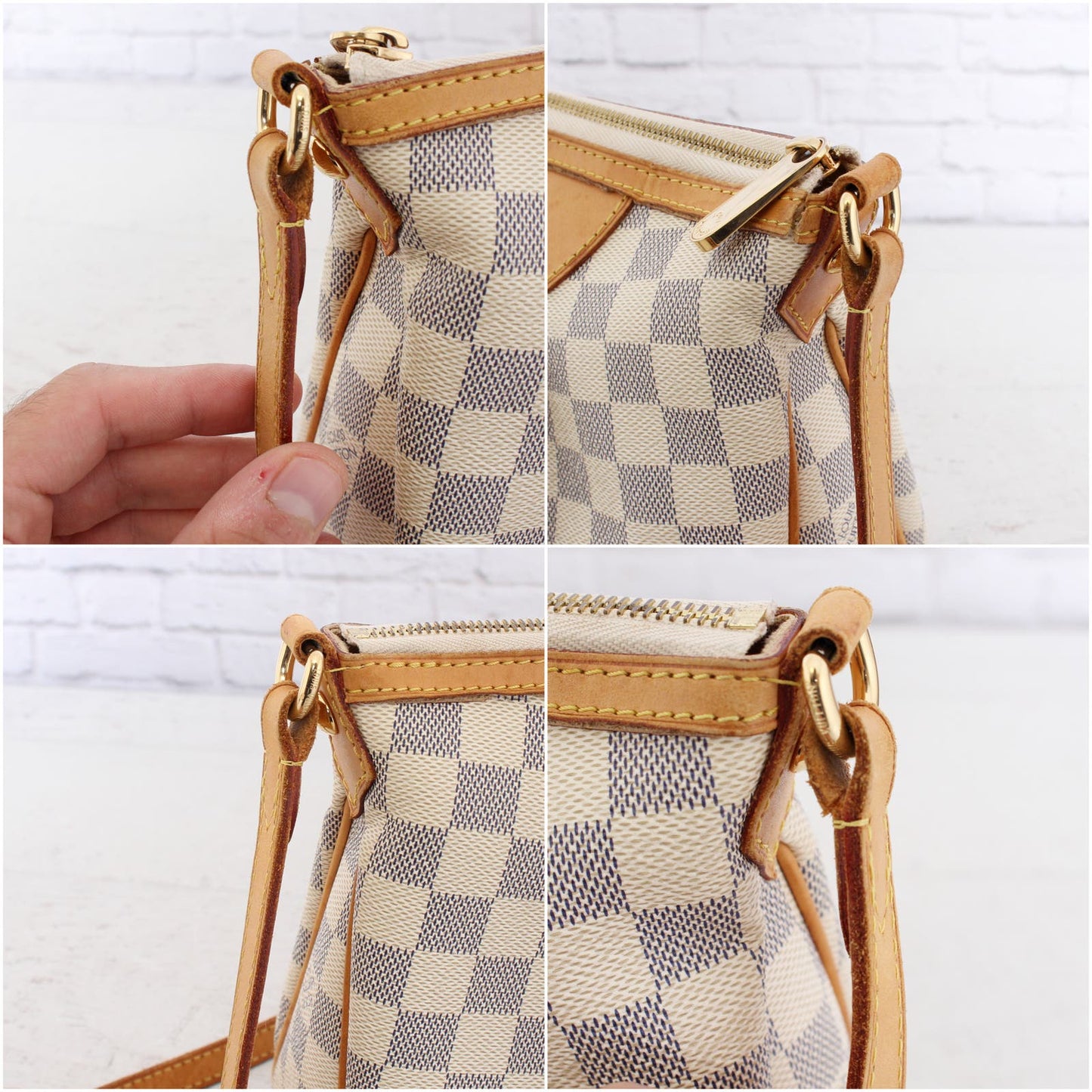 Louis Vuitton Siracusa PM Crossbody Damier Azur