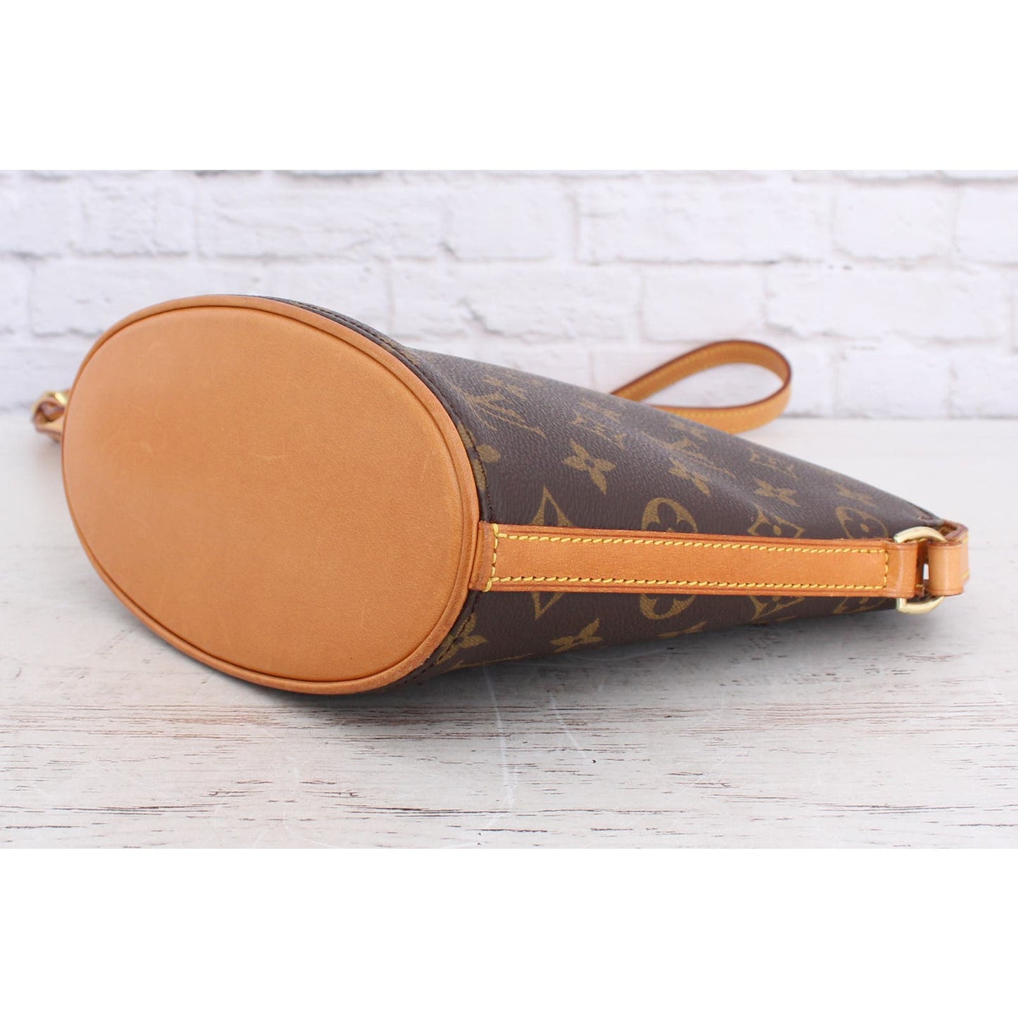 Louis Vuitton Drouot Monogram Crossbody & Shoulder Bag Brown Leather