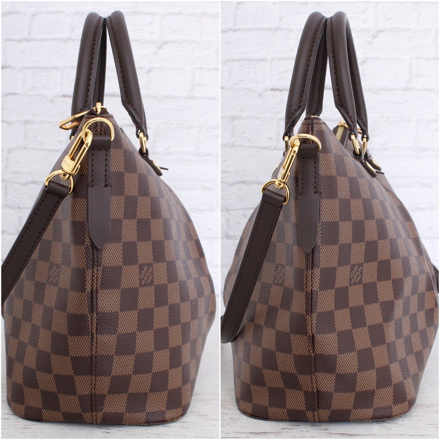 Louis Vuitton Siena MM Crossbody Damier Ebene Bag