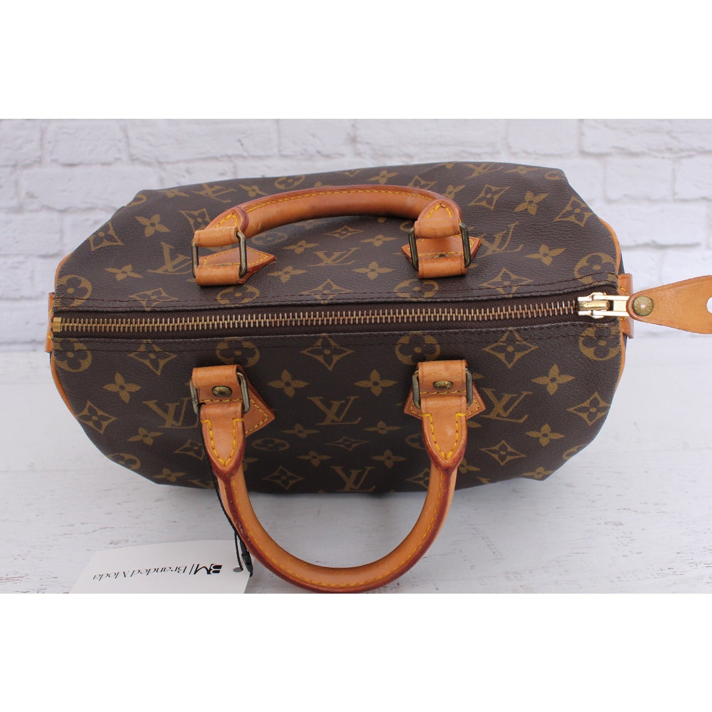 Louis Vuitton Speedy 25 Monogram Satchel Purse Handbag Leather Tote Purse A5120