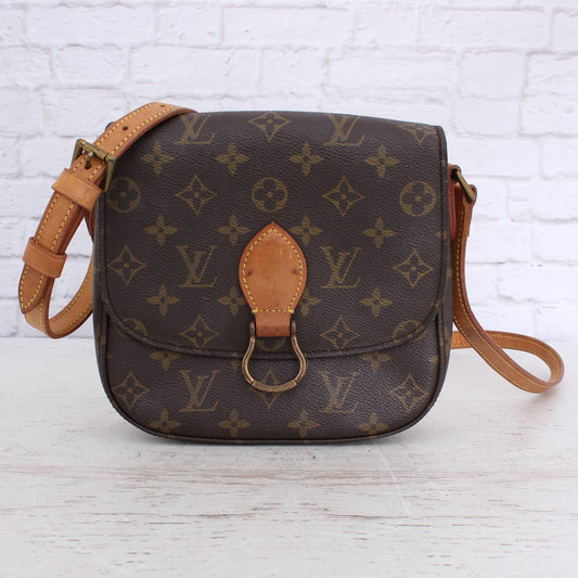 Louis Vuitton Saint Cloud MM Crossbody Bag Monogram LV Messenger Women