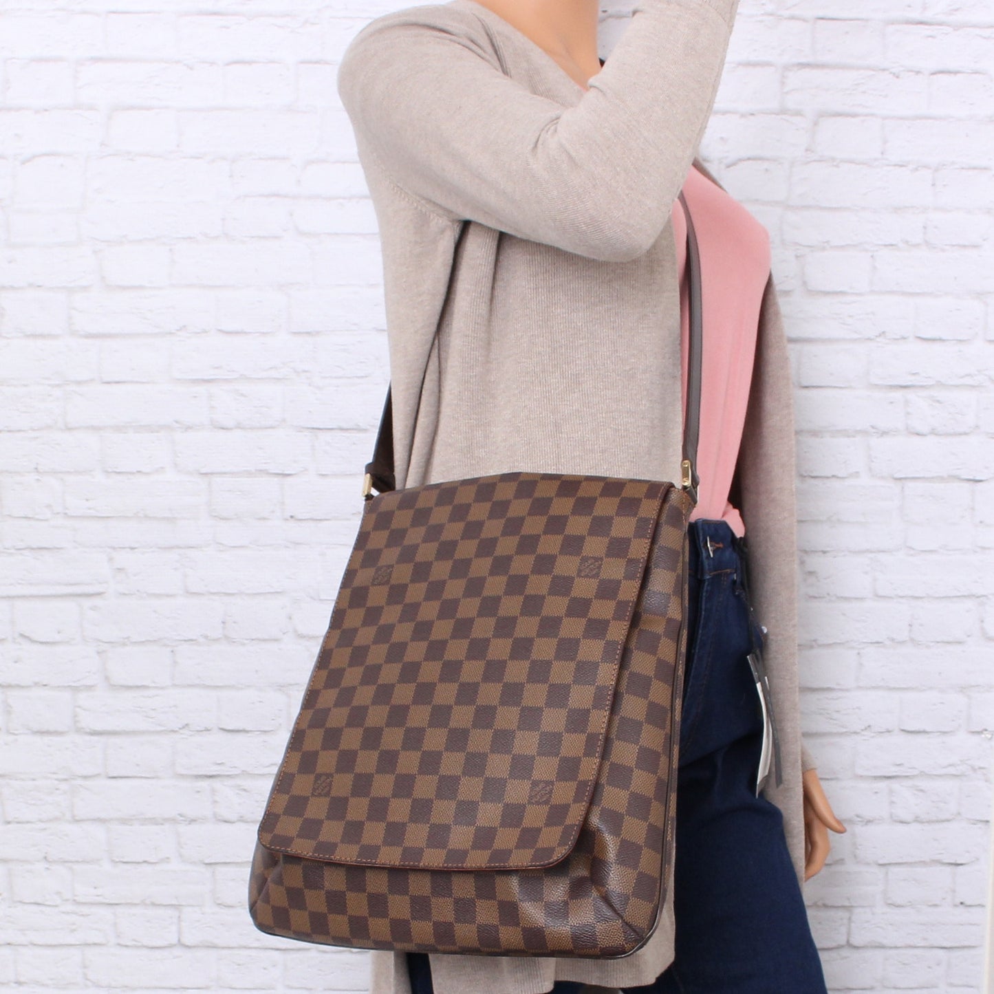 Louis Vuitton Musette GM Damier Ebene Large Crossbody