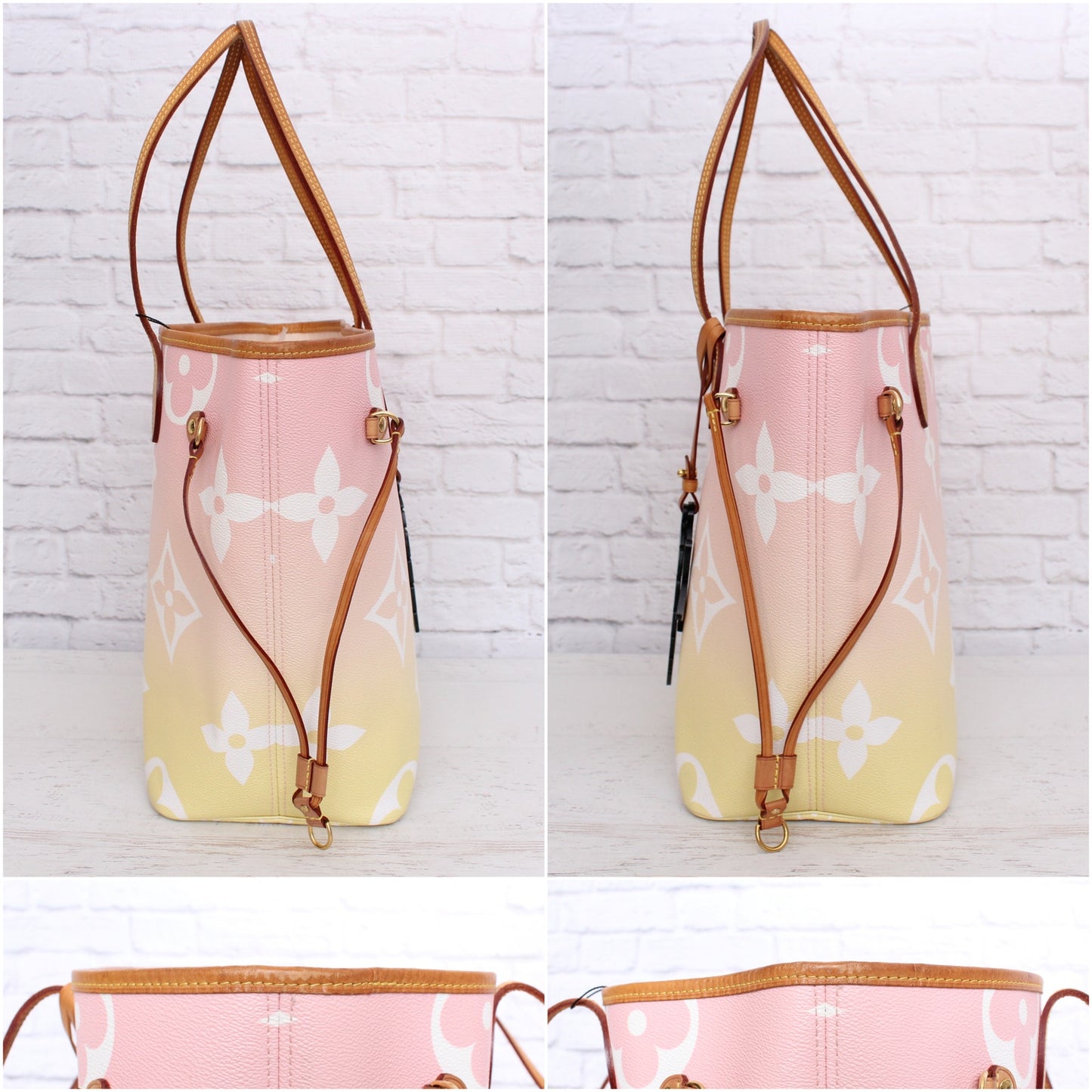 Louis Vuitton Neverfull MM with Pouch By The Pool Monogram Tote Shoulder