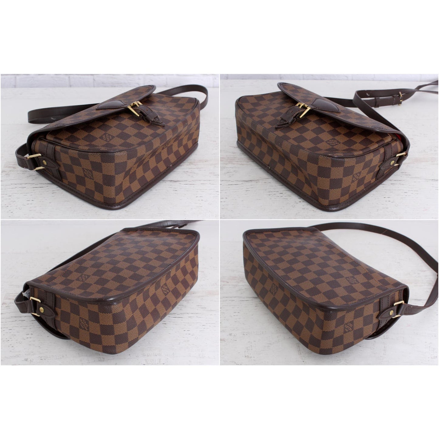 Louis Vuitton Sologne Damier Ebene Purse Crossbody