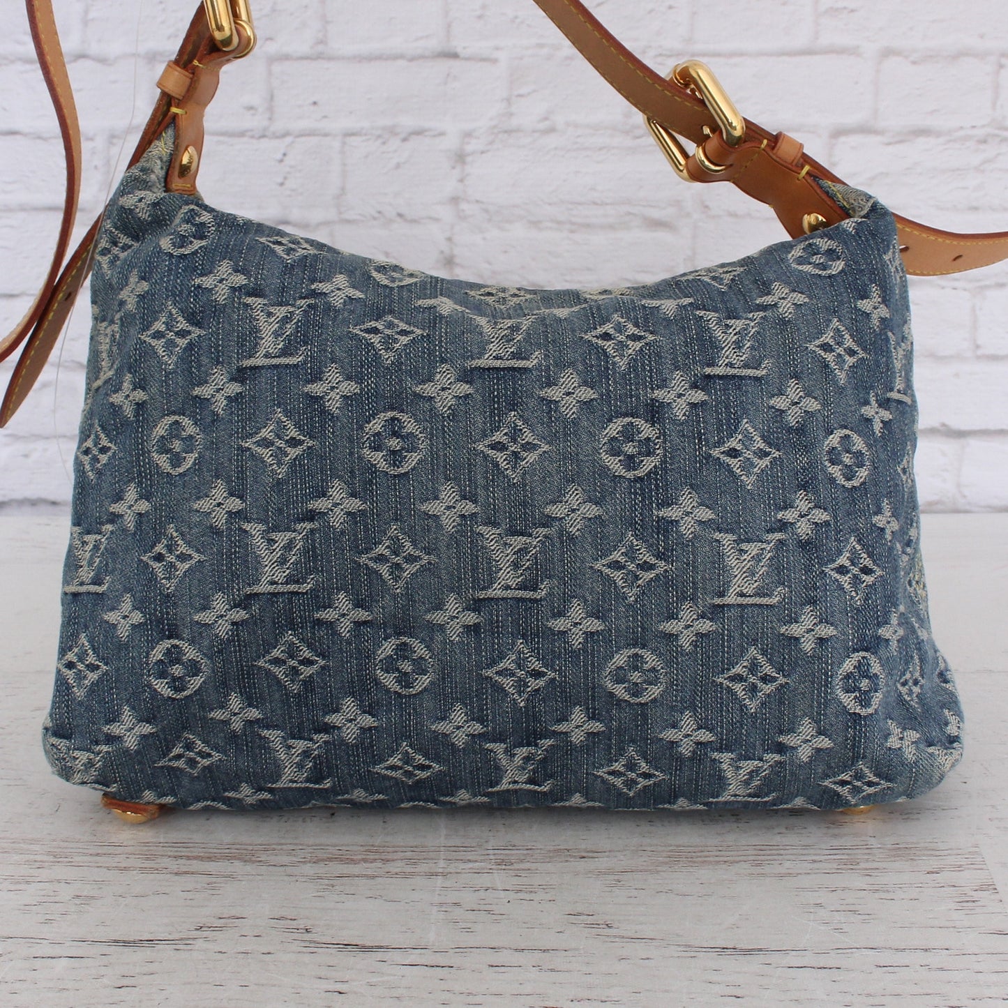 Louis Vuitton Baggy PM Blue Denim Monogram Crossbody