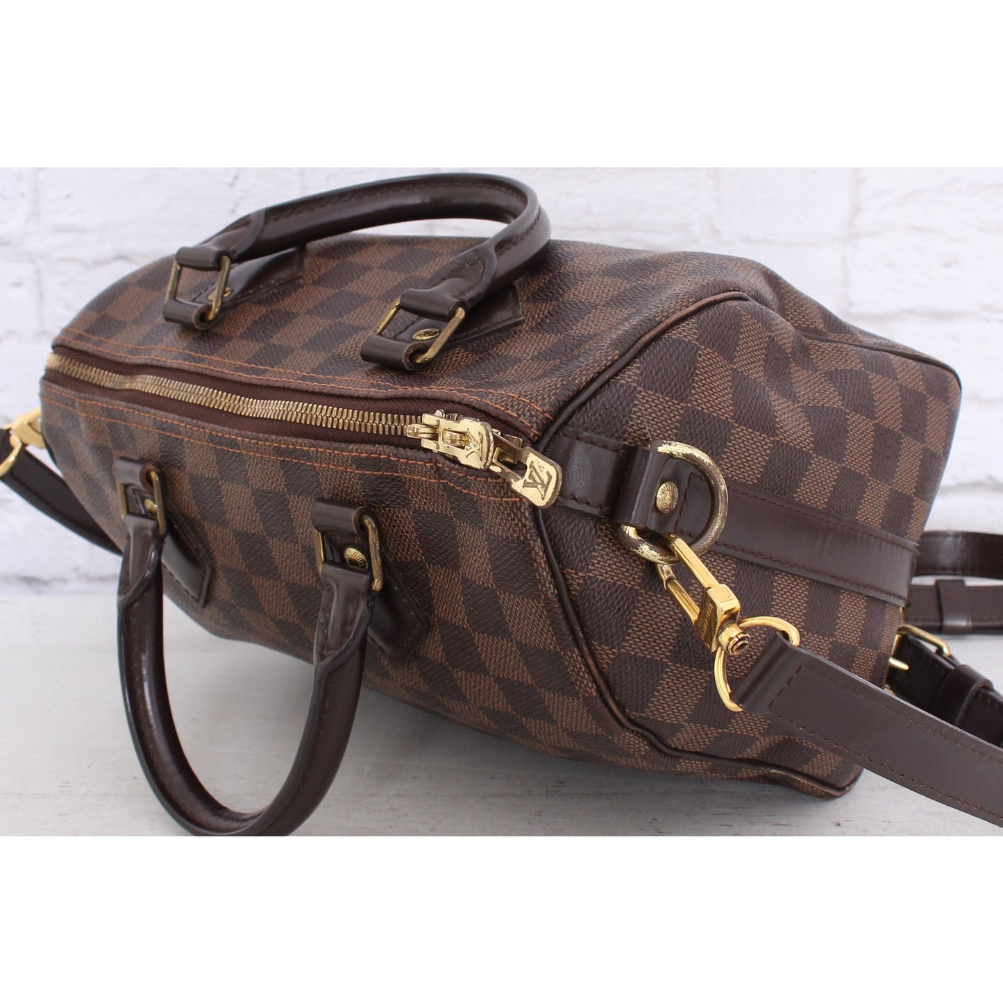 Louis Vuitton Speedy 25 Bandouliere Damier Ebene