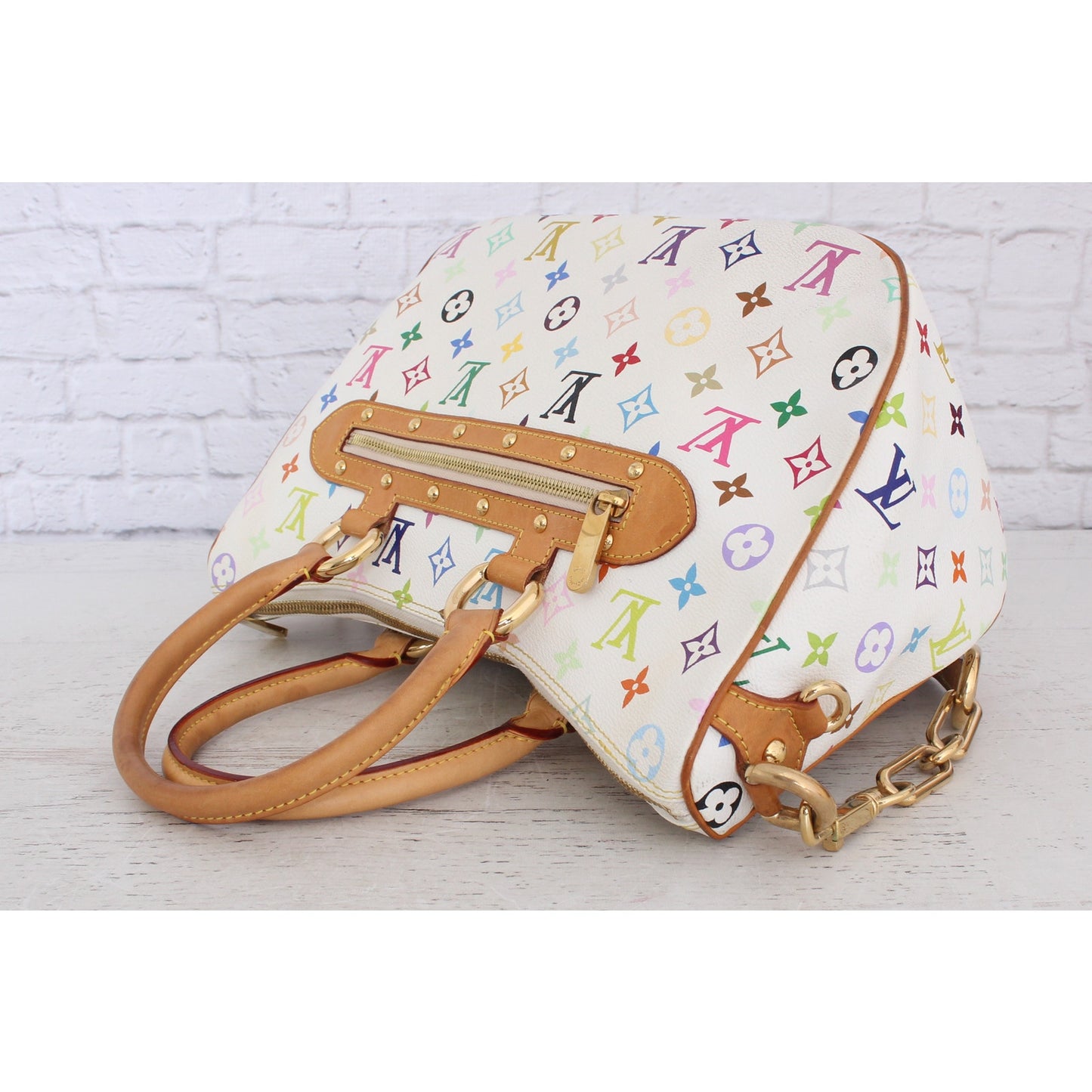 Louis Vuitton Rita White Multicolor Shoulder Bag