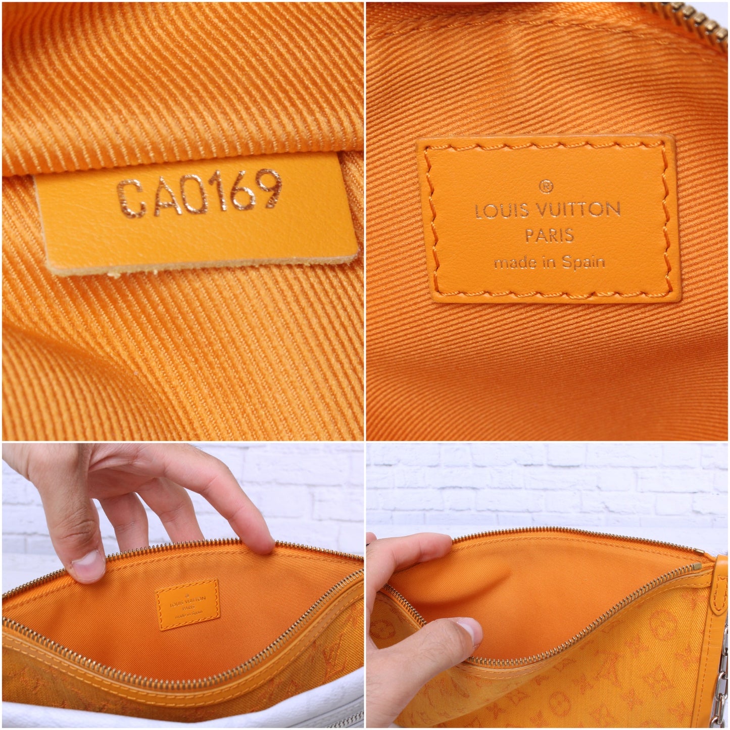 Louis Vuitton Double Flat Messenger Monogram Logo Story Crossbody Purse A3855