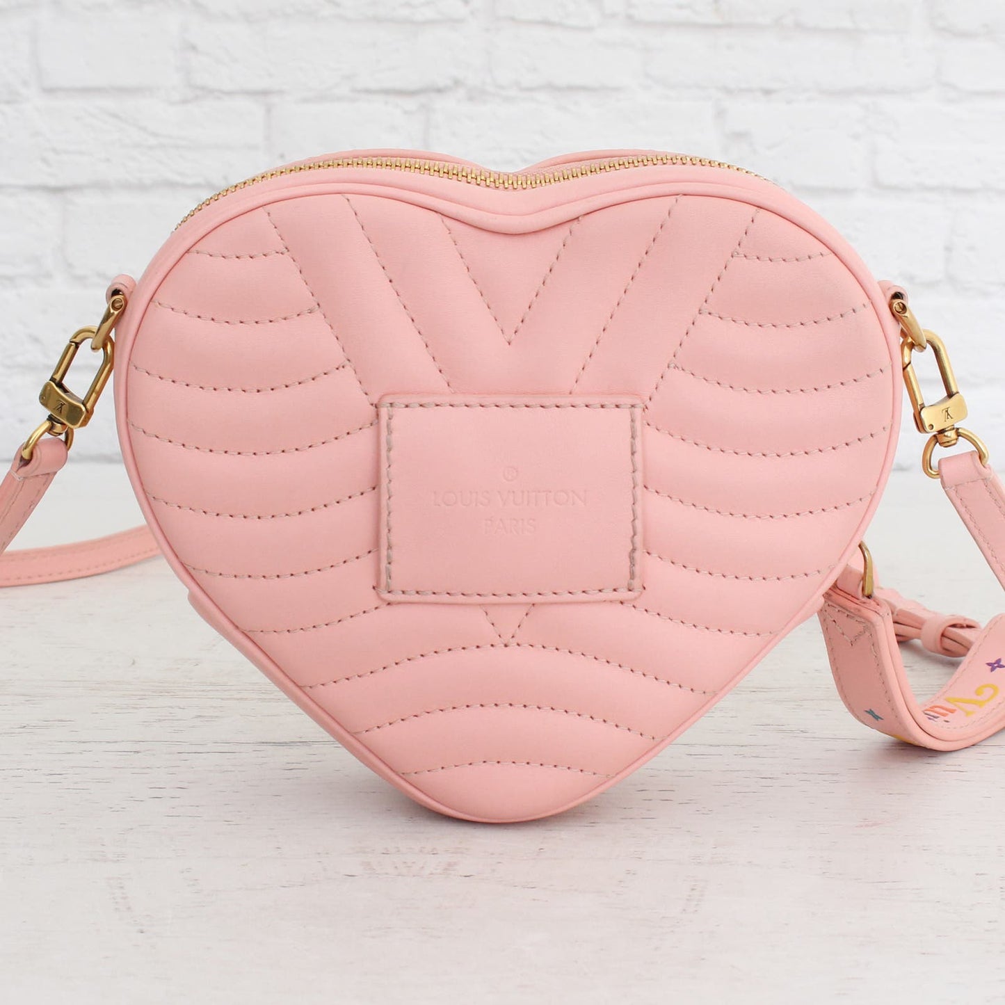 Louis Vuitton New Wave Lovelock Heart Pink Calfskin Limited Crossbody