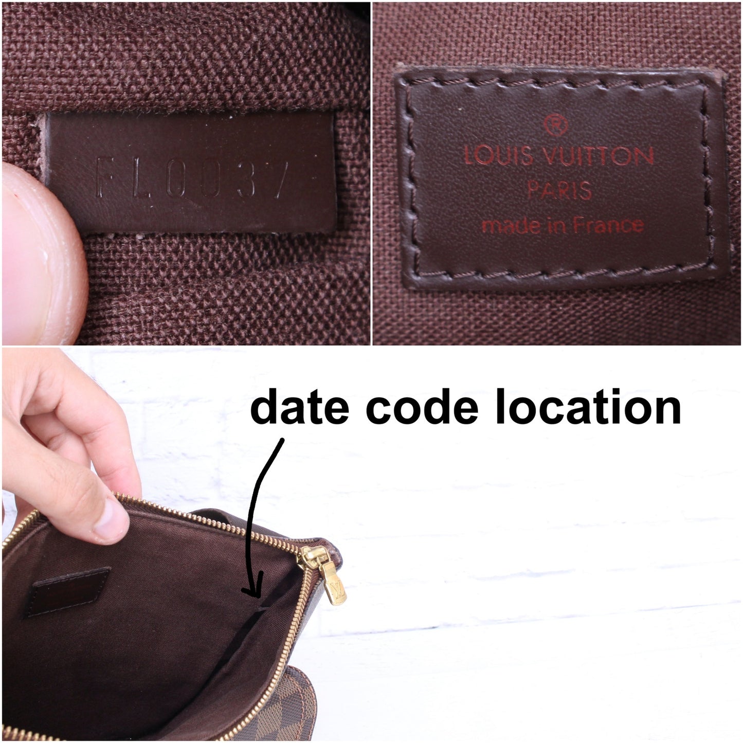 Louis Vuitton Pochette Melville Damier Ebene Crossbody Purse Shoulder