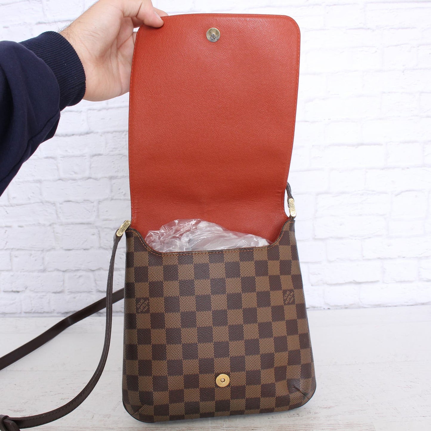 Louis Vuitton Musette Salsa PM Damier Ebene Long Crossbody