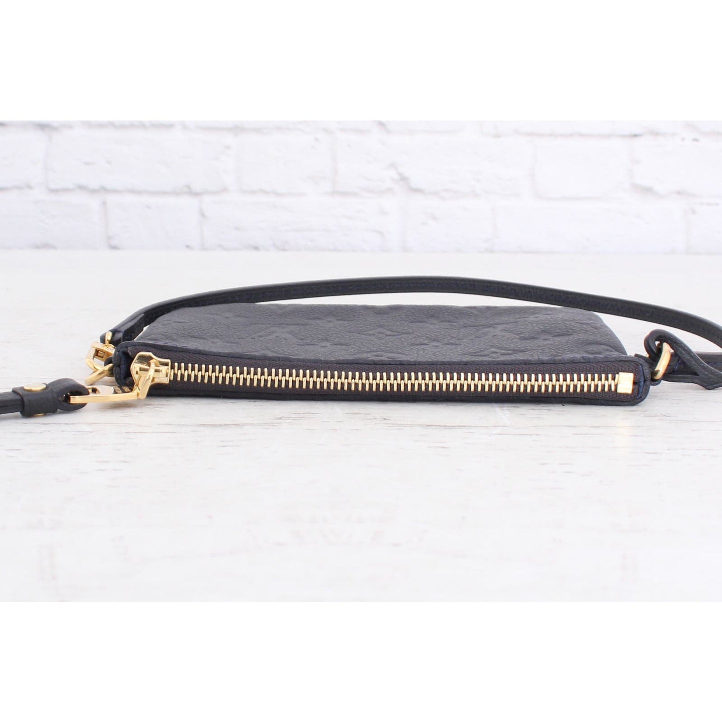 Louis Vuitton Citadine GM Black Empreinte Pouch Leather Women Clutch