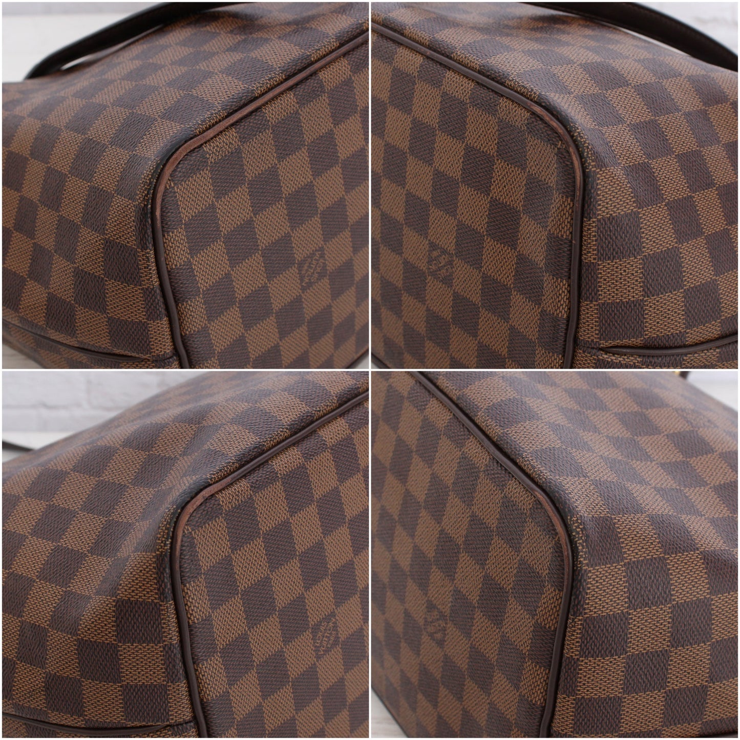 Louis Vuitton Westminster PM Damier Ebene Tote Brown Shoulder Handbag A3451