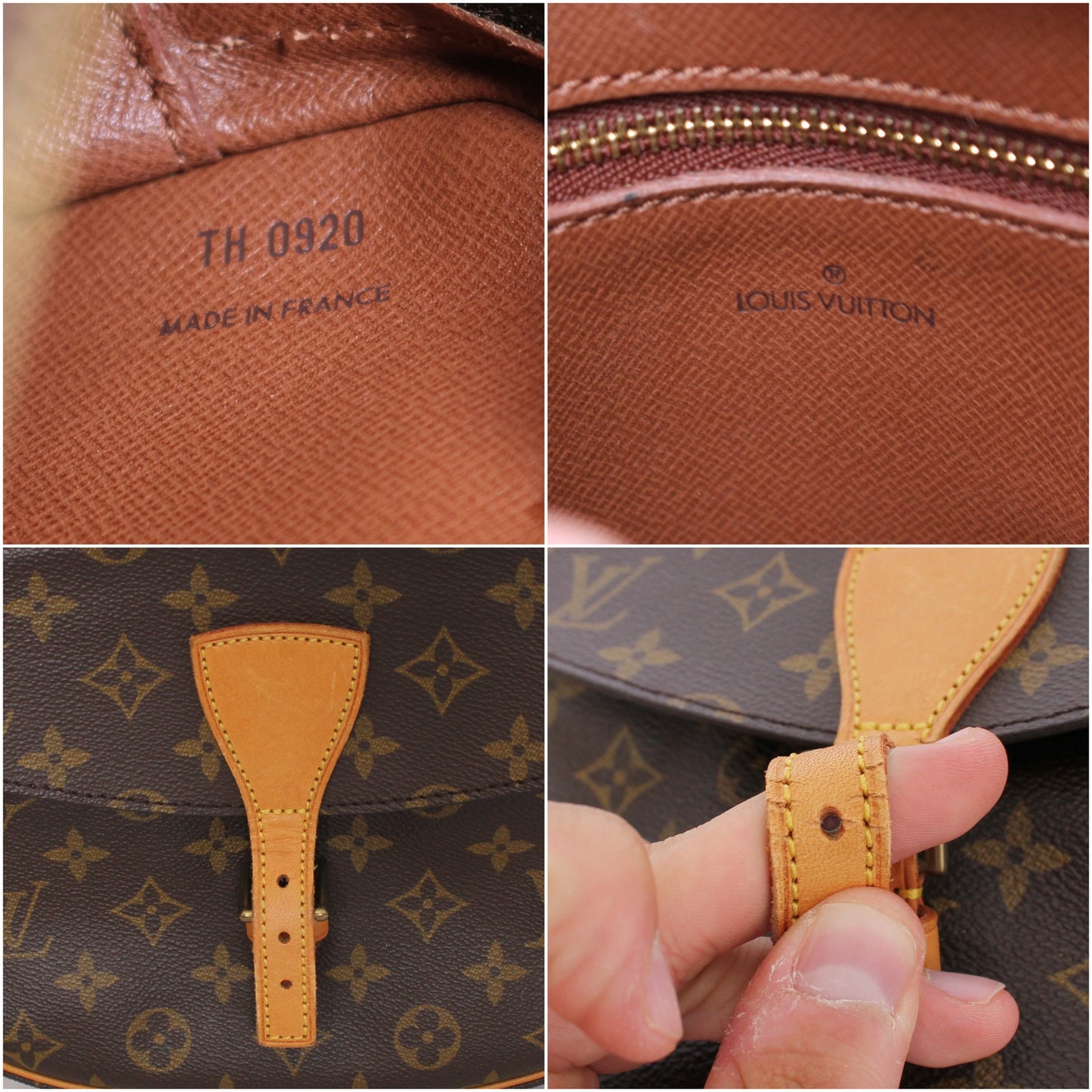 Louis Vuitton Jeune Fille MM Crossbody Purse Messenger Monogram Leather A5016