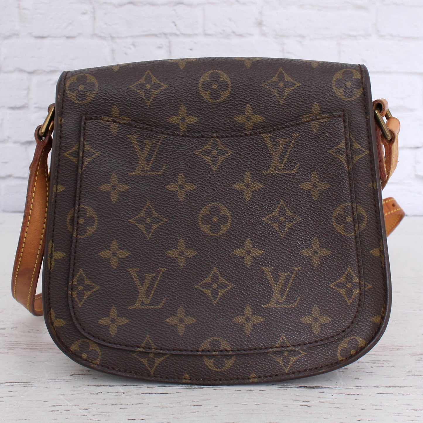 Louis Vuitton Saint Cloud MM Crossbody Bag Monogram LV Messenger Women