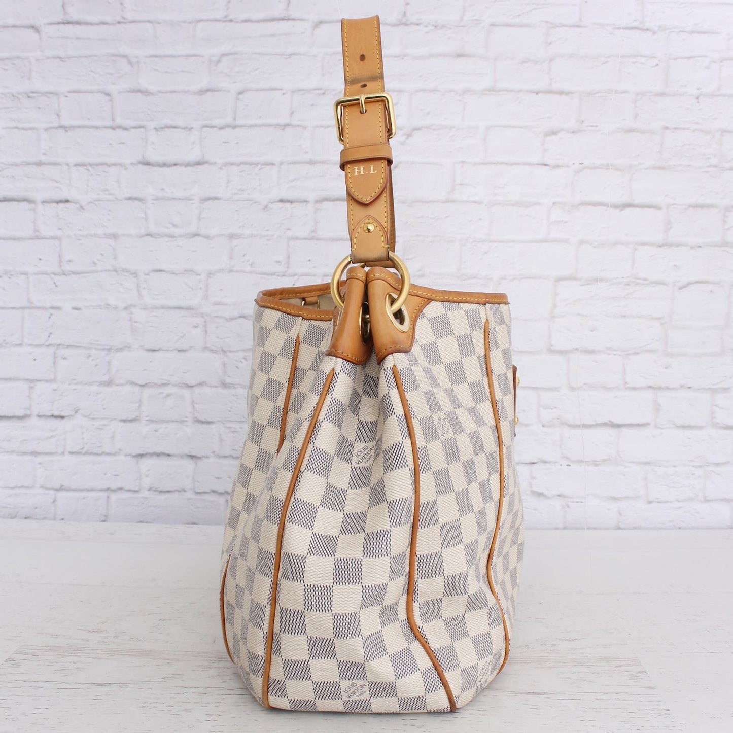 Louis Vuitton Galliera PM Damier Azur Shoulder Bag + Certificate of Authenticity