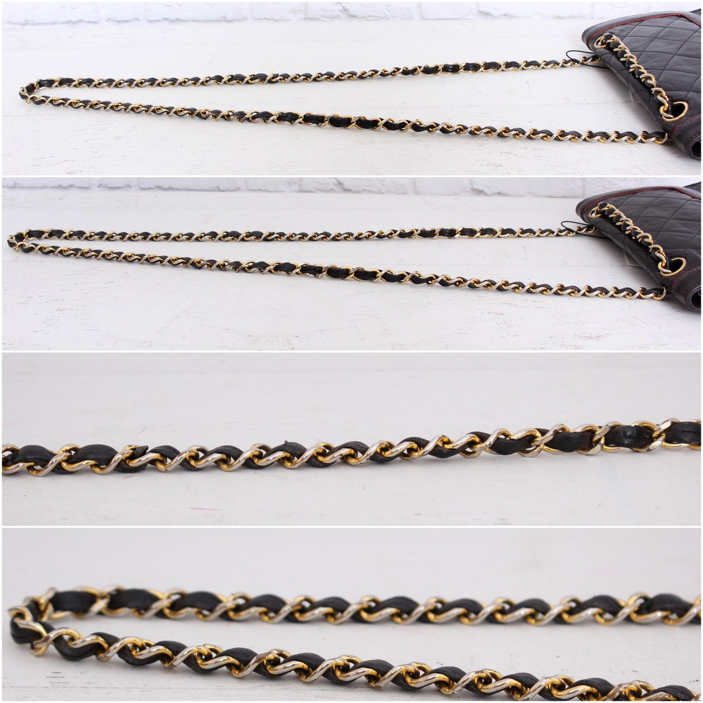 Chanel Paris Limited Two Tone Double Flap Black Lambskin Shoulder Crossbody