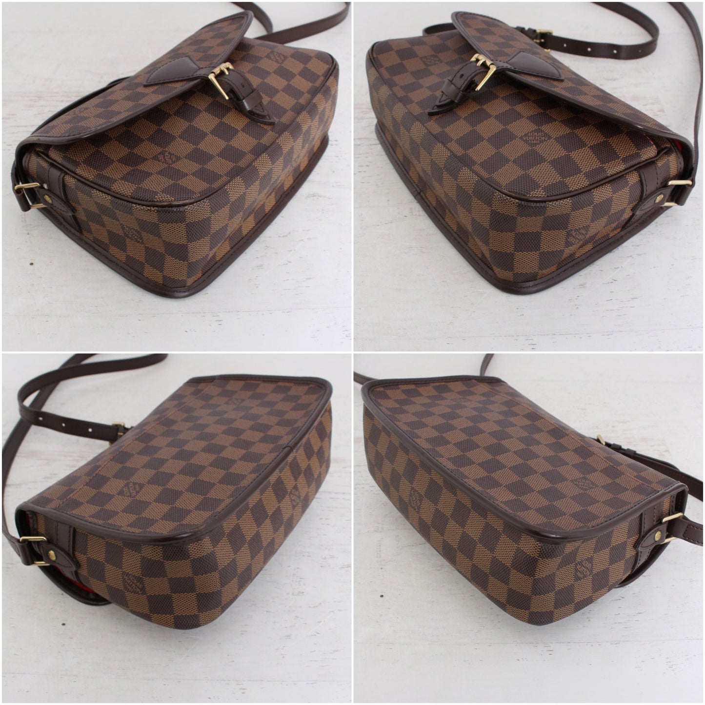 Louis Vuitton Sologne Damier Ebene Purse Crossbody