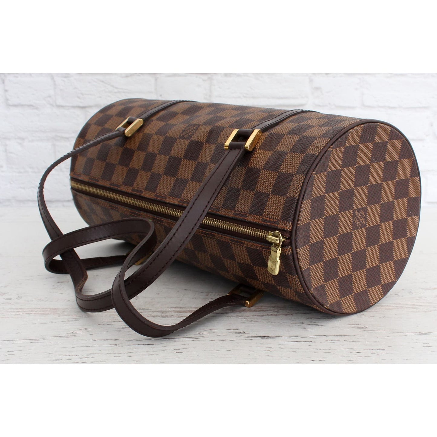 Louis Vuitton Papillon 30 Monogram with Pouch Satchel Brown Handbag LV