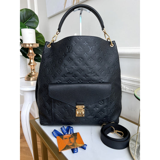 Louis Vuitton Metis Navy Empreinte Satchel & Shoulder LV Women Handbag