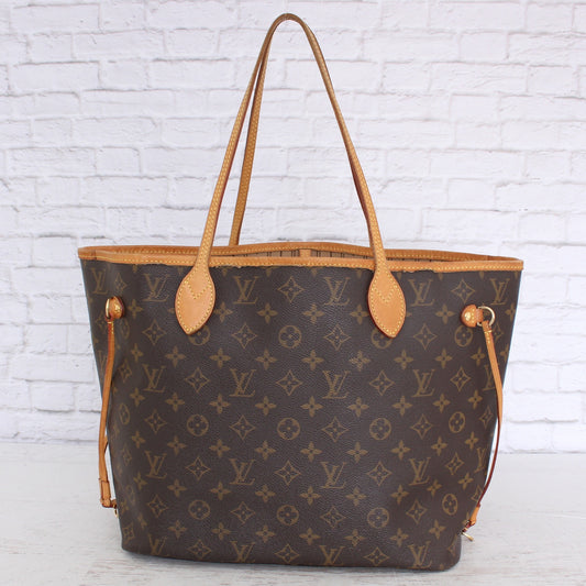 Louis Vuitton Neverfull MM Monogram Shoulder Bag Tote