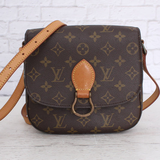 Louis Vuitton Saint Cloud MM Crossbody Bag Monogram LV Messenger Women