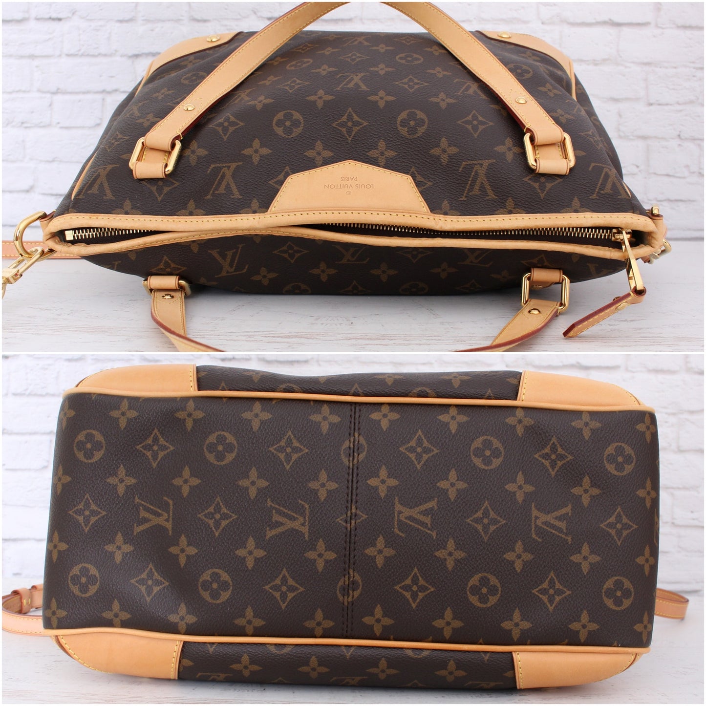 Louis Vuitton Estrella MM Monogram Shoulder Crossbody Satchel Leather