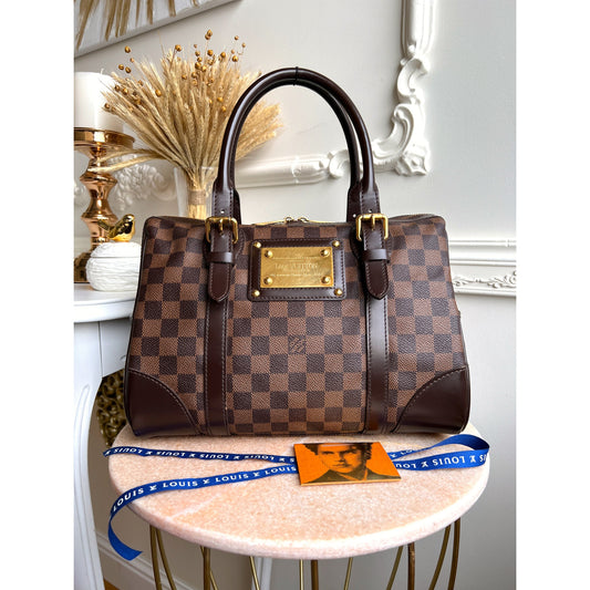 Louis Vuitton Berkeley Damier Ebene Satchel Handbag DU3162 B0739