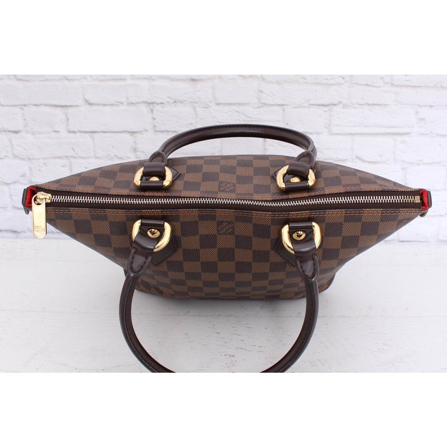 Louis Vuitton Saleya PM Tote Damier Ebene Shoulder Bag Handbag Leather LV Purse