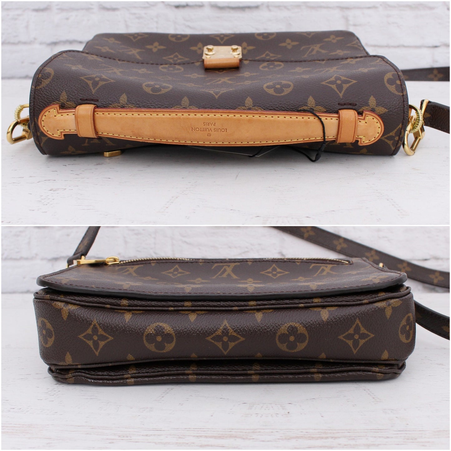 Louis Vuitton Pochette Metis Monogram Crossbody Shoulder Purse Handbag A5125