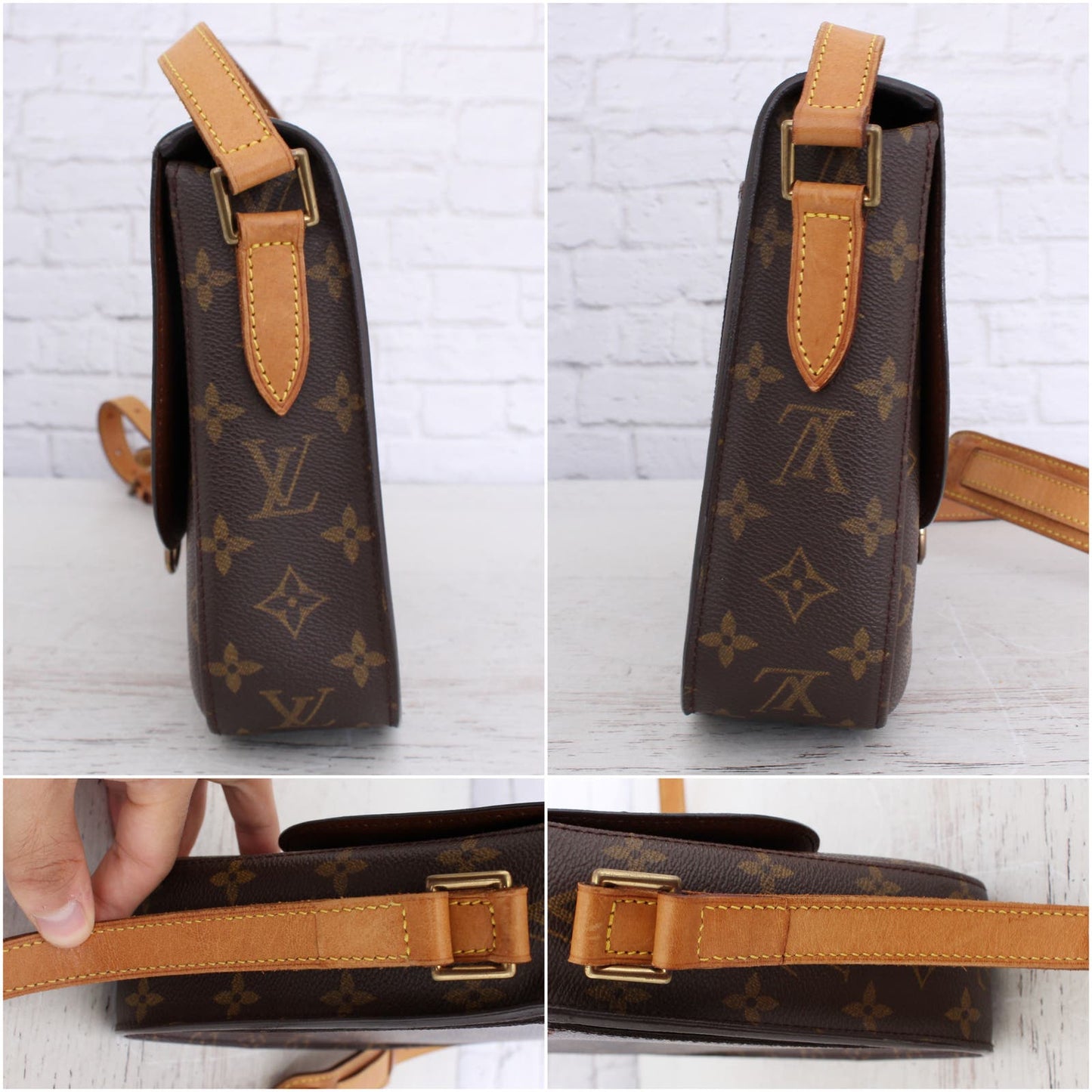 Louis Vuitton Saint Cloud GM Crossbody Monogram Messenger Women Purse