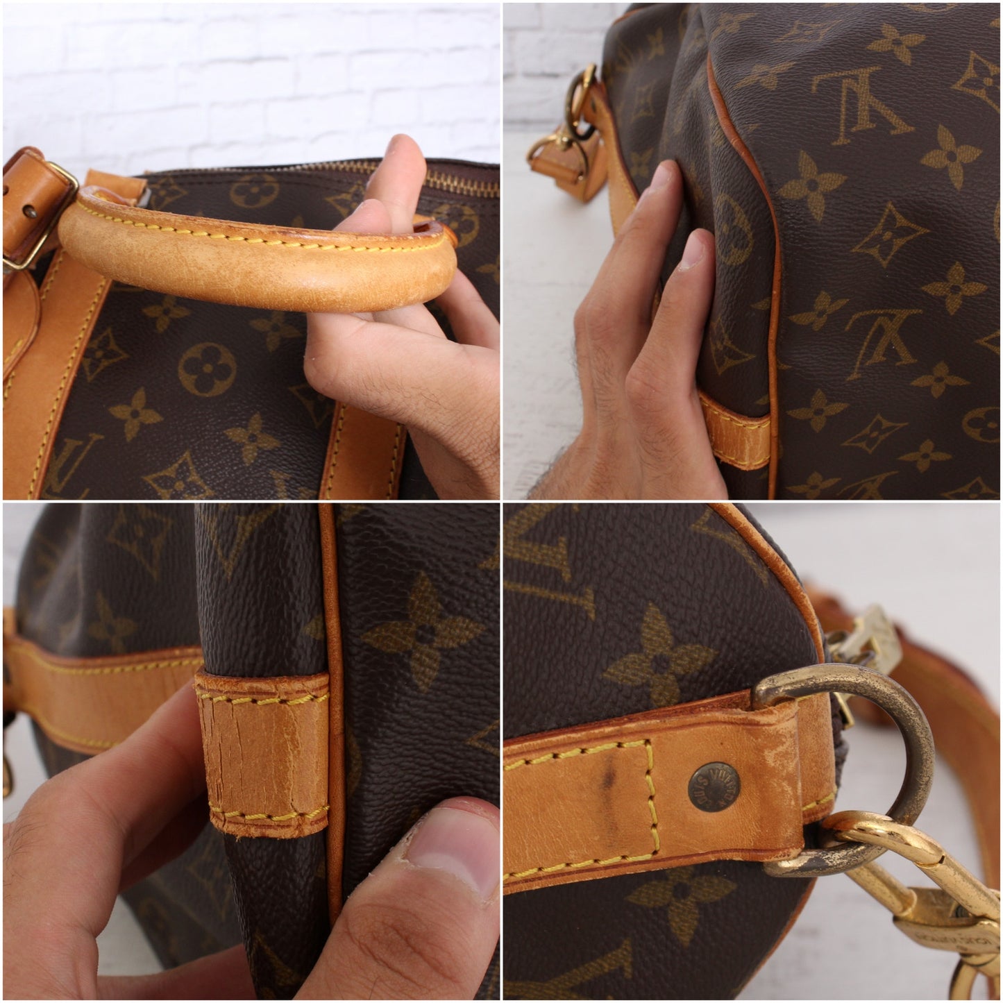 Louis Vuitton Keepall Bandouliere 45 Monogram Duffle Travel Shoulder