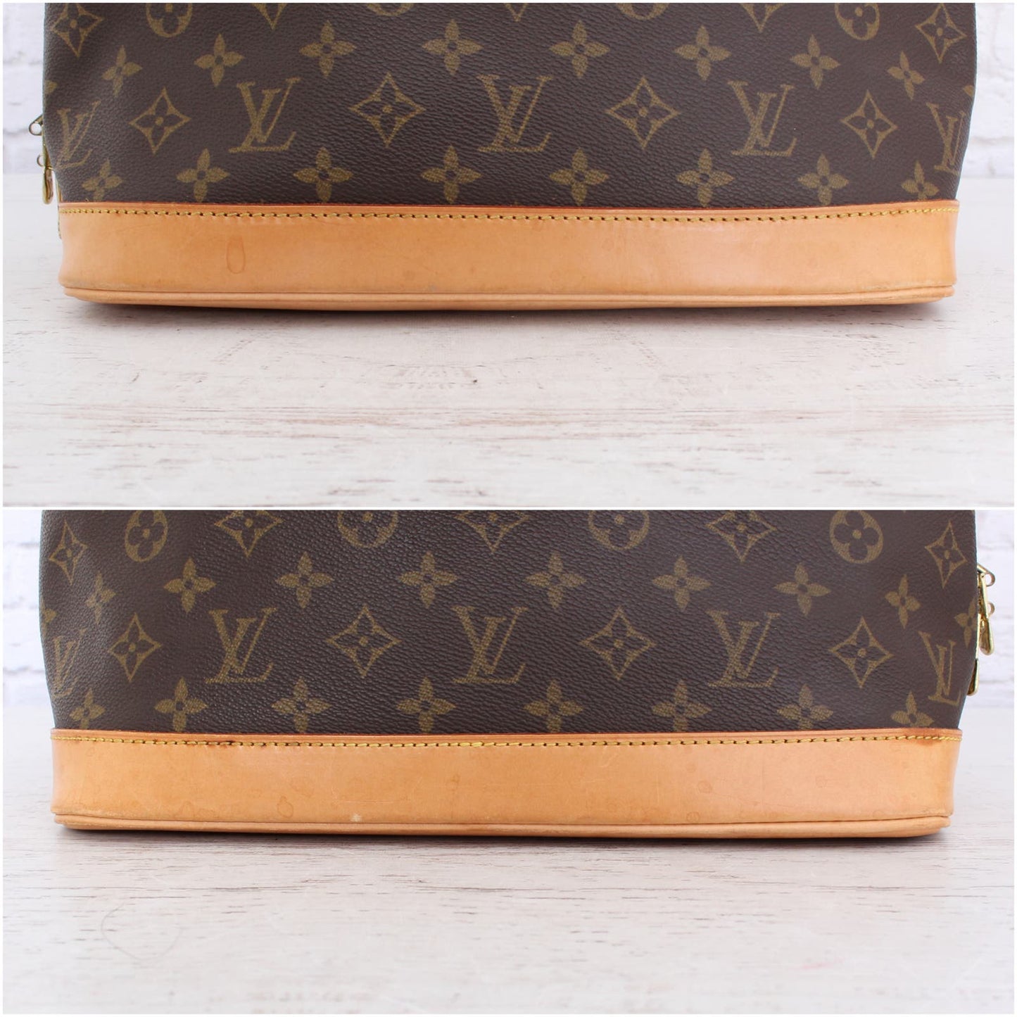 Louis Vuitton Alma MM Monogram Satchel