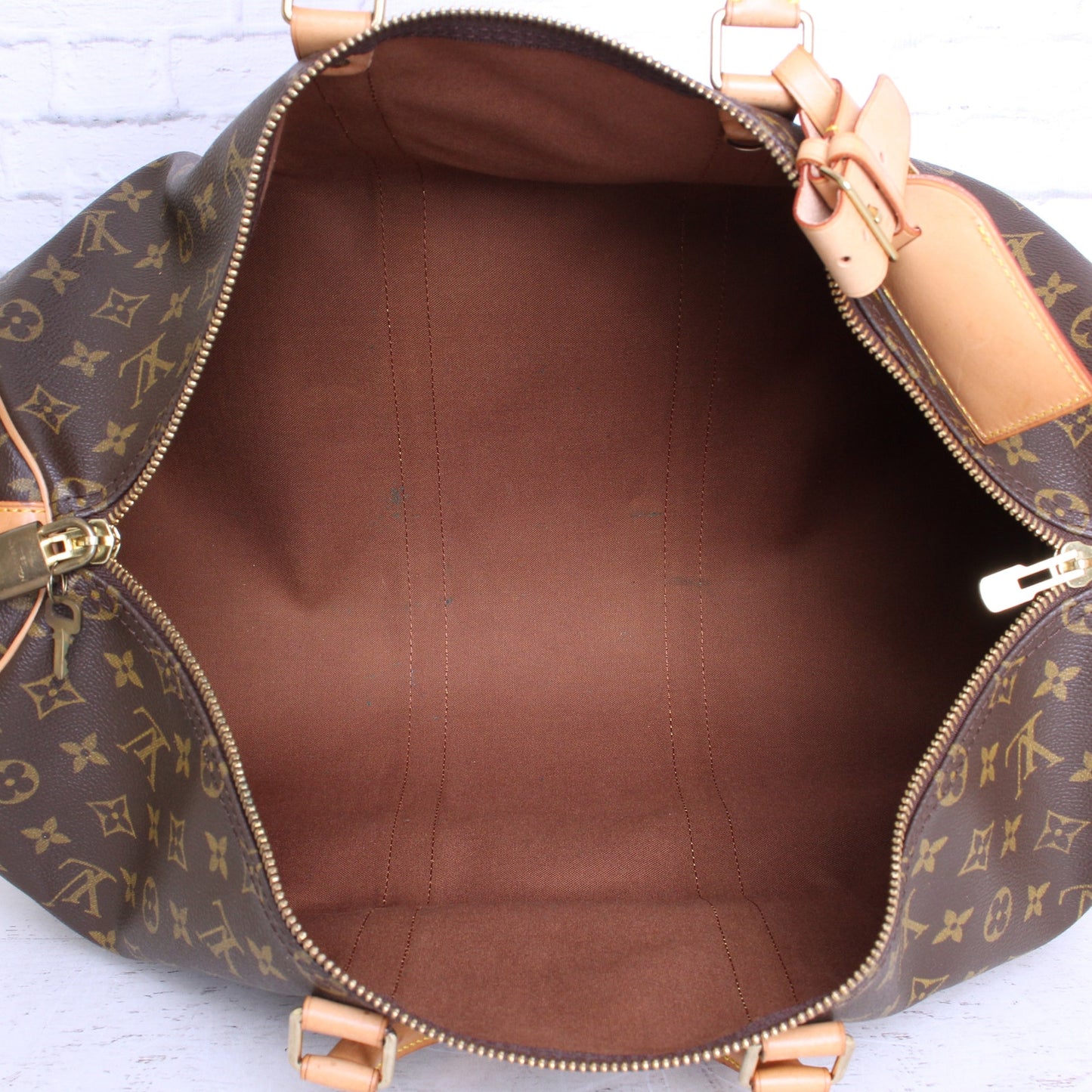 Louis Vuitton Keepall Bandouliere 50 Monogram Strap Shoulder LV Duffle