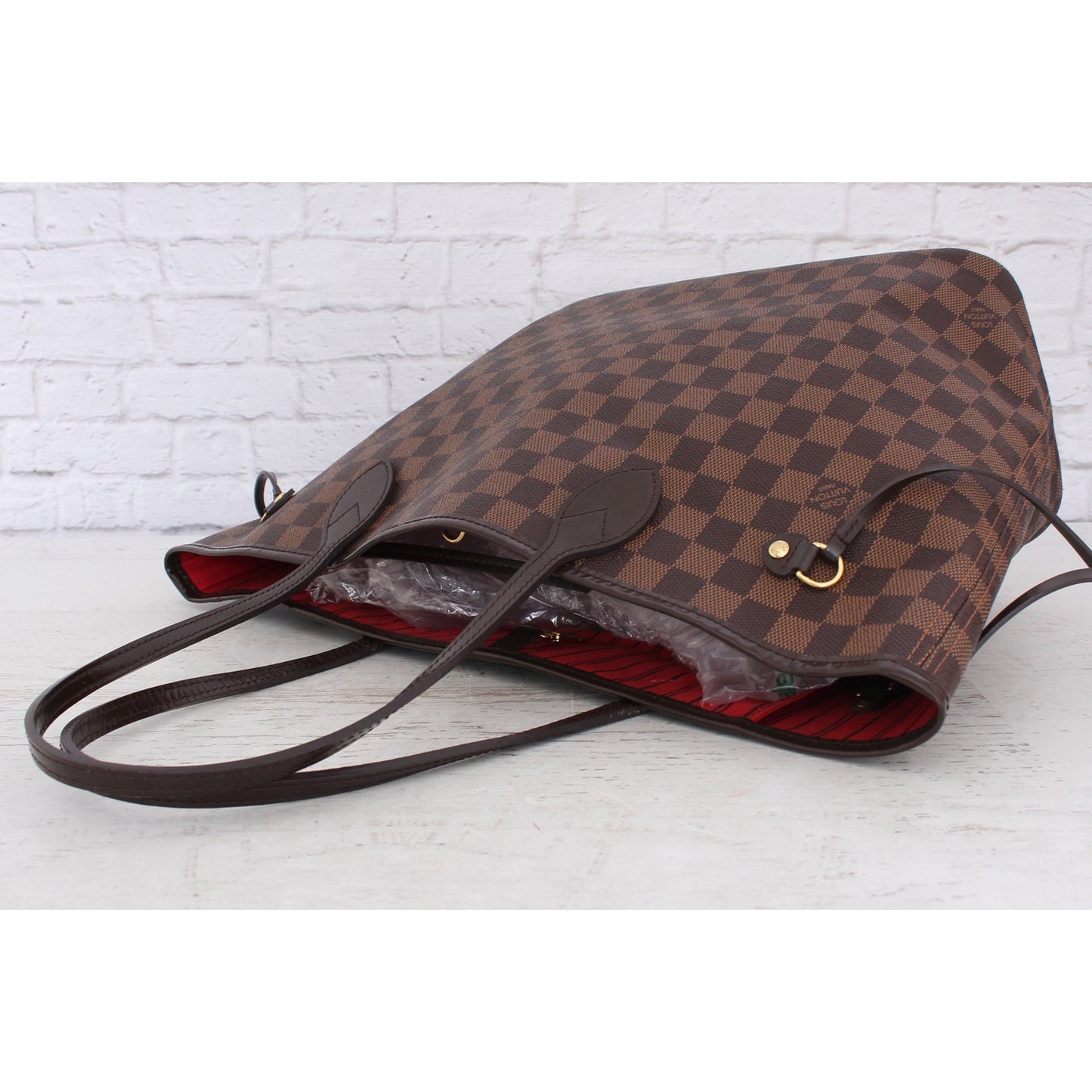 Louis Vuitton Neverfull MM Damier Ebene Leather Bag