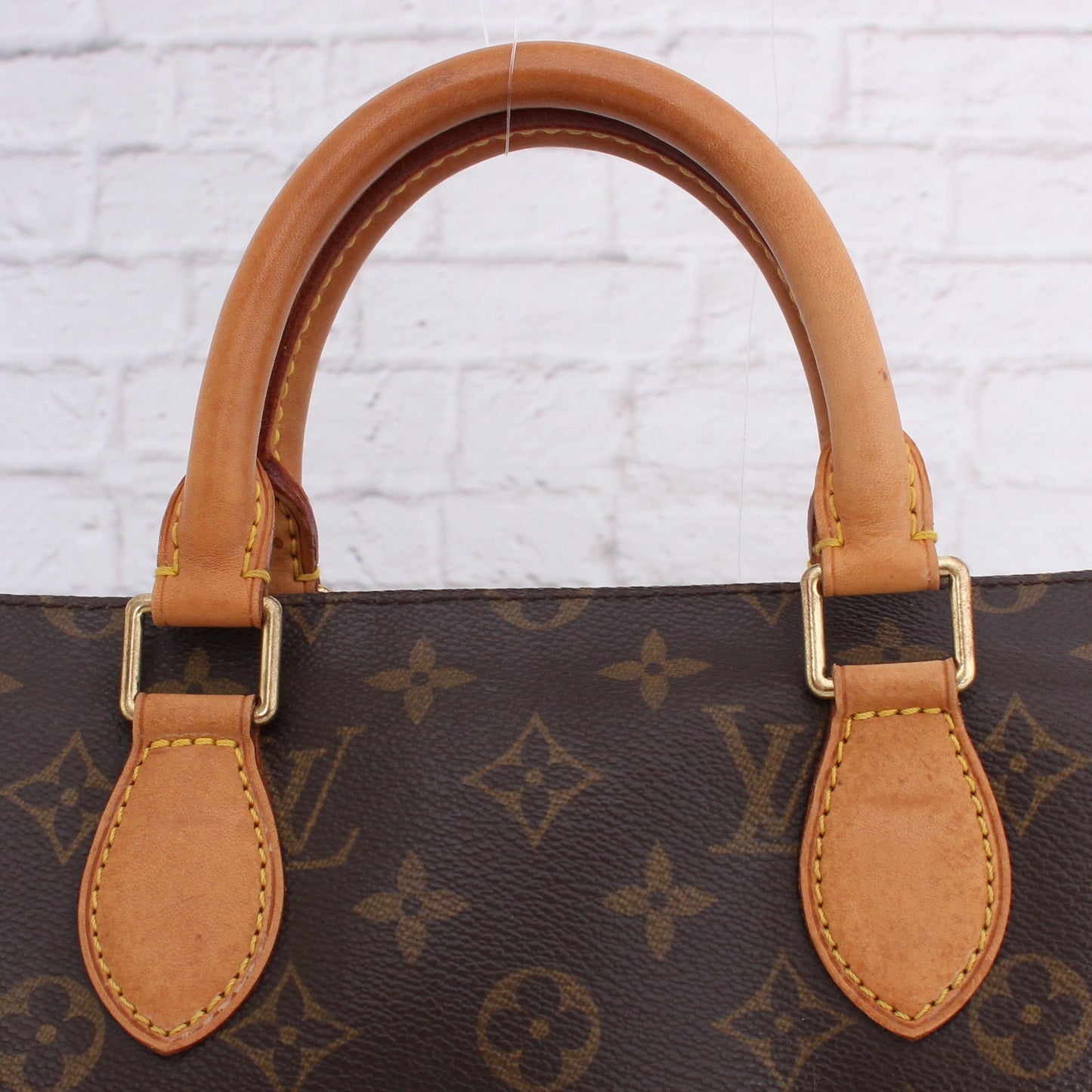 Louis Vuitton Popincourt Handle Crossbody Monogram Purse Leather Brown