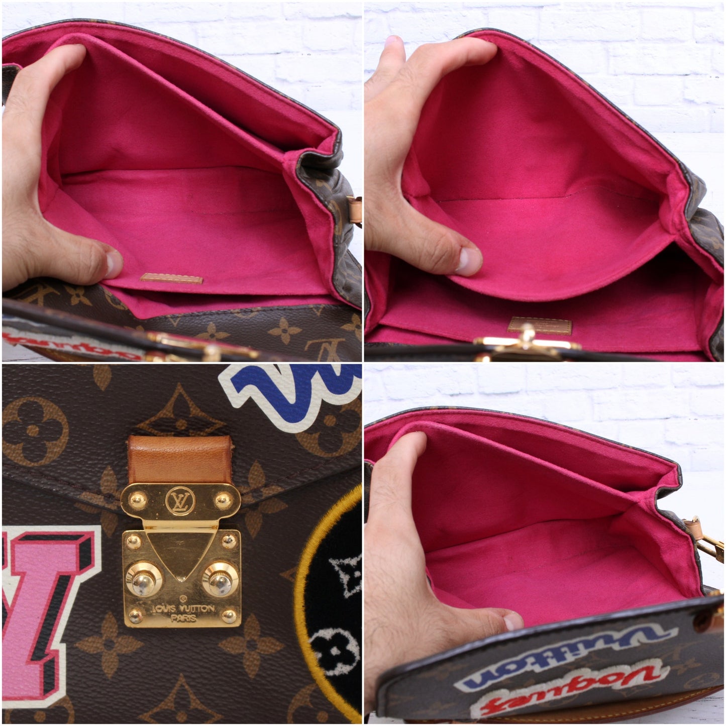 Louis Vuitton Pochette Metis My World Tour Monogram Crossbody Handbag A4606