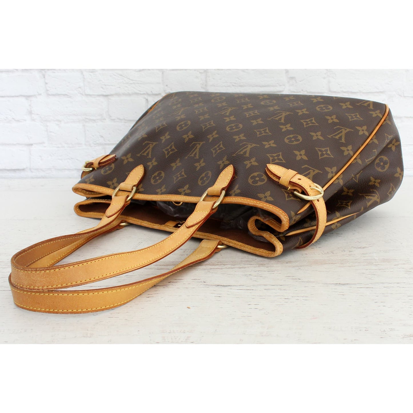 Louis Vuitton Batignolles Horizontal Monogram Shoulder LV Tote Leather