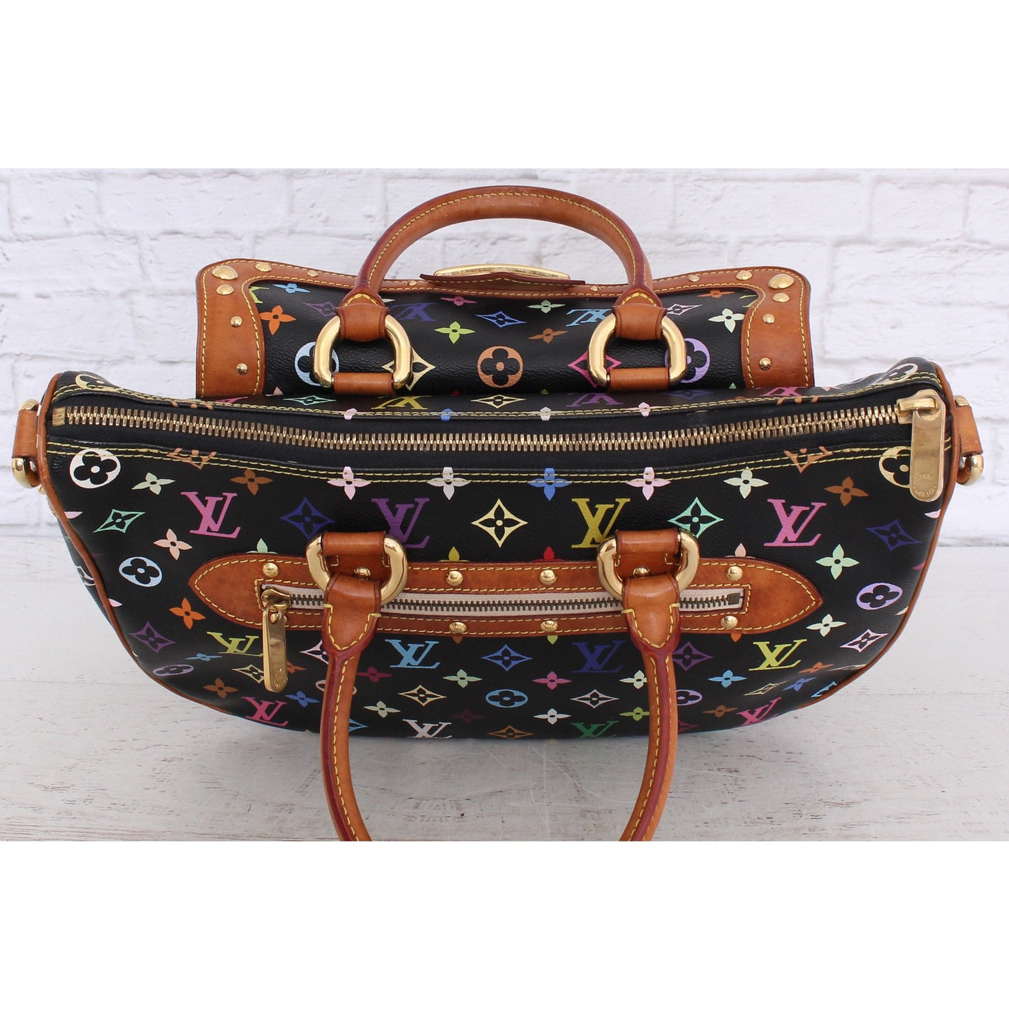 Louis Vuitton Rita Black Multicolor Shoulder Bag