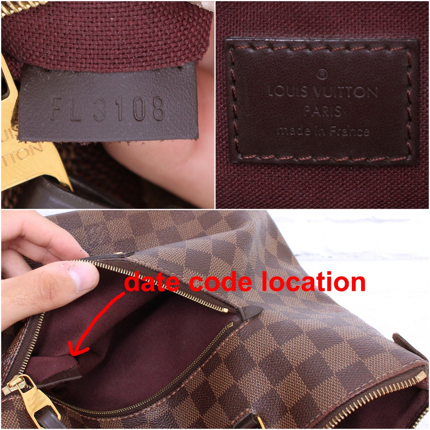 Louis Vuitton Iena PM Zip Tote Damier Ebene Shoulder Bag